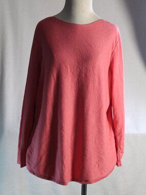 Chico's Size 3 / Women's XL Neon Peach Soft Stretchy Blouse